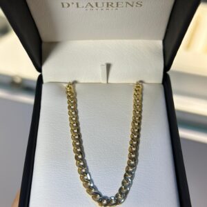 Cadena cubana 18k