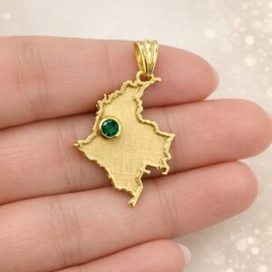 Mapa Colombia 18K y Esmeralda