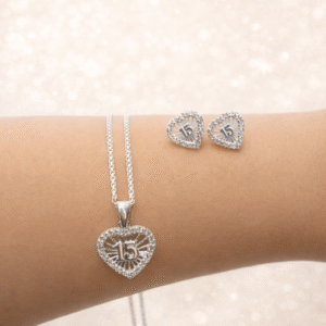 Conjunto 15 AÑOS PLATA ITALIANA 925