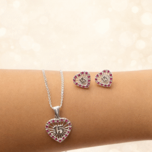 Conjunto 15 AÑOS PLATA ITALIANA 925