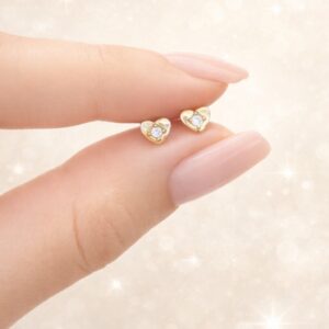 Topos corazón 18K